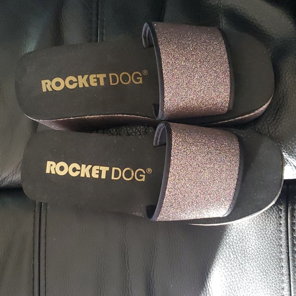 Rocket Dog super fun glitter platform's, size 7 - Picture 2 of 4
